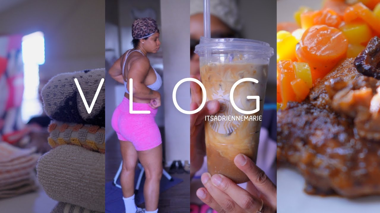 еженедельный видеоблог, отдых дома, тренировка, стирка, уход за собой