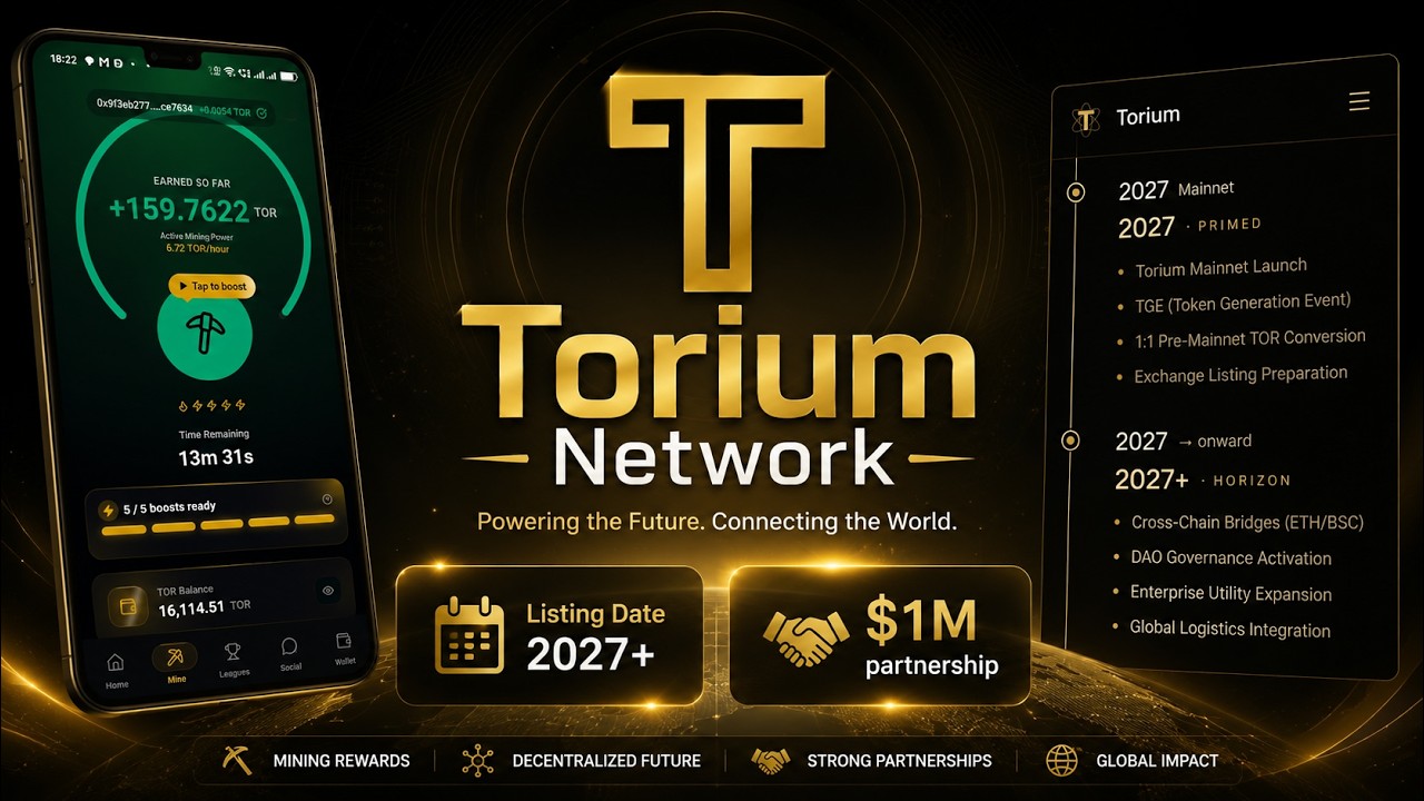 Torium Mining Latest Updates 🚀Torium Network Listing Date ✅ Torium Network Mainnet Launch ✅🤑
