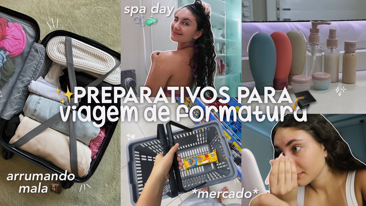 preparativos para minha viagem de formatura🌟 ~ arrumando mala, spa day, vlog ~