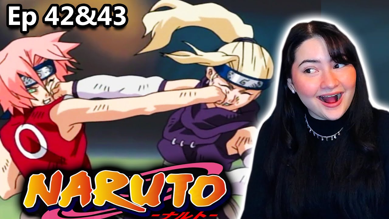 Sakura VS Ino! Naruto Episode 42 & 43 Reaction | New Anime Fan Reacts