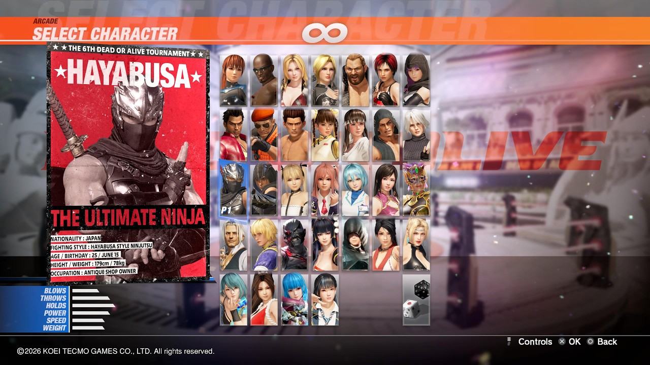 Dead Or Alive 6 Last Round: Arcade as Hayabusa