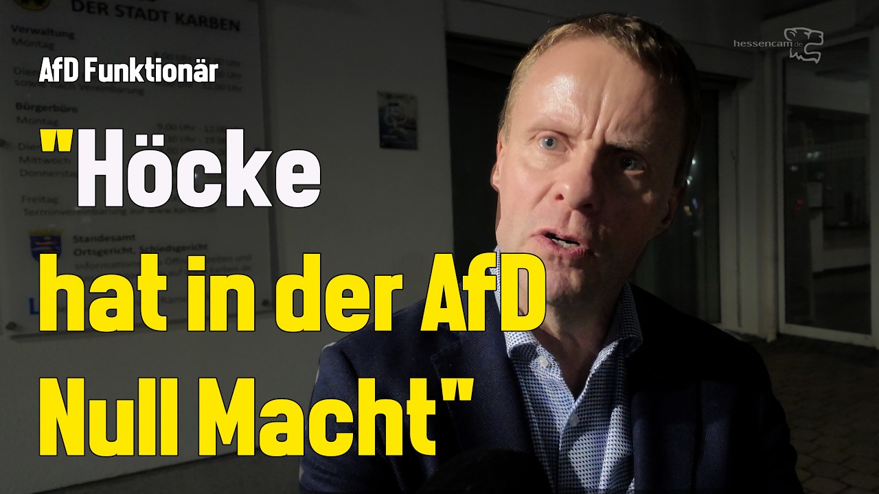 Peter Lutz (AFD Hessen): Höcke ist für die AfD nicht repräsentativ