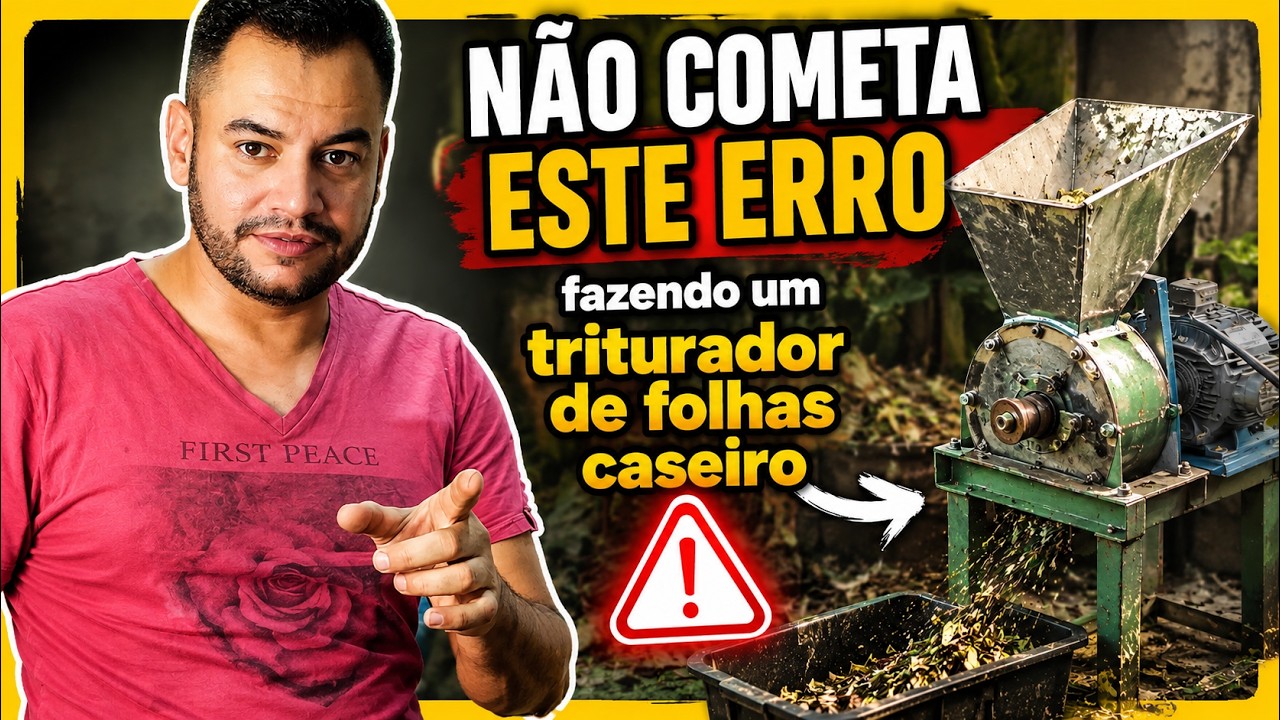 Triturador de Folhas Caseiro