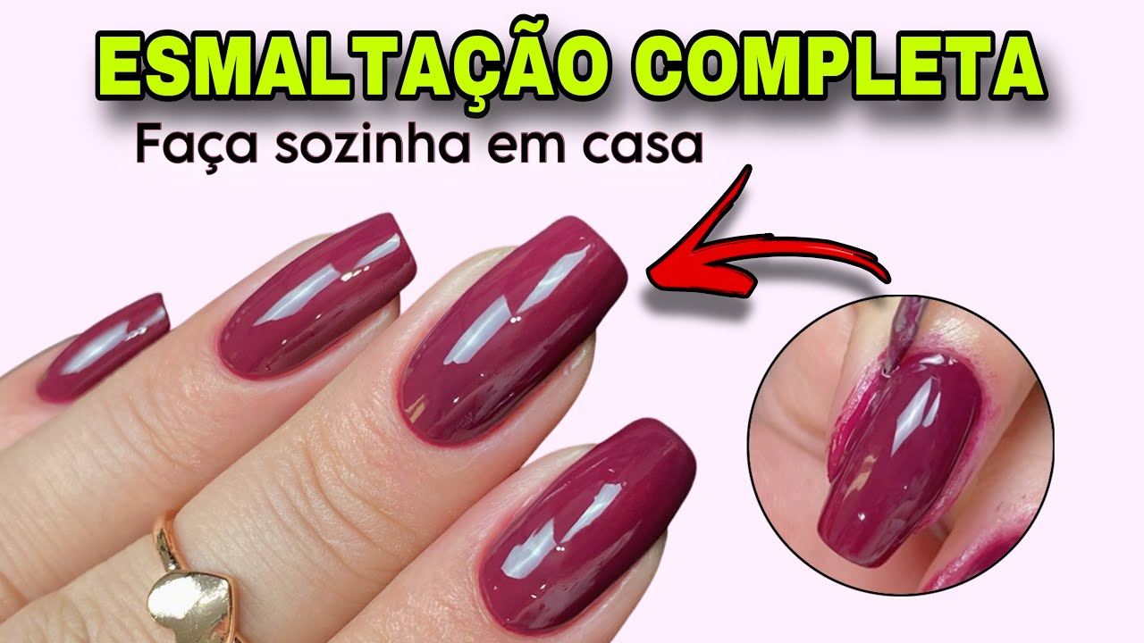 COMO PINTAR A UNHA SOZINHA EM CASA