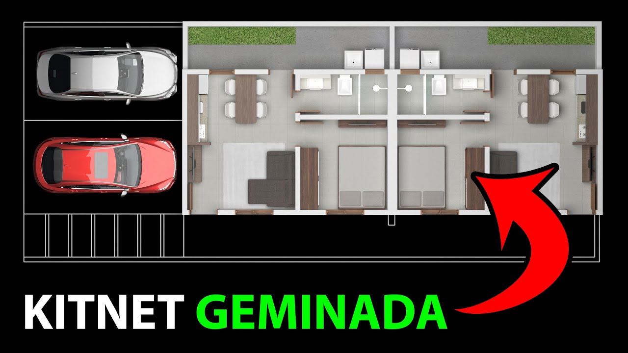 KITNET PEQUENA GEMINADA- 2 OPÇÕES / TERRENOS PEQUENOS