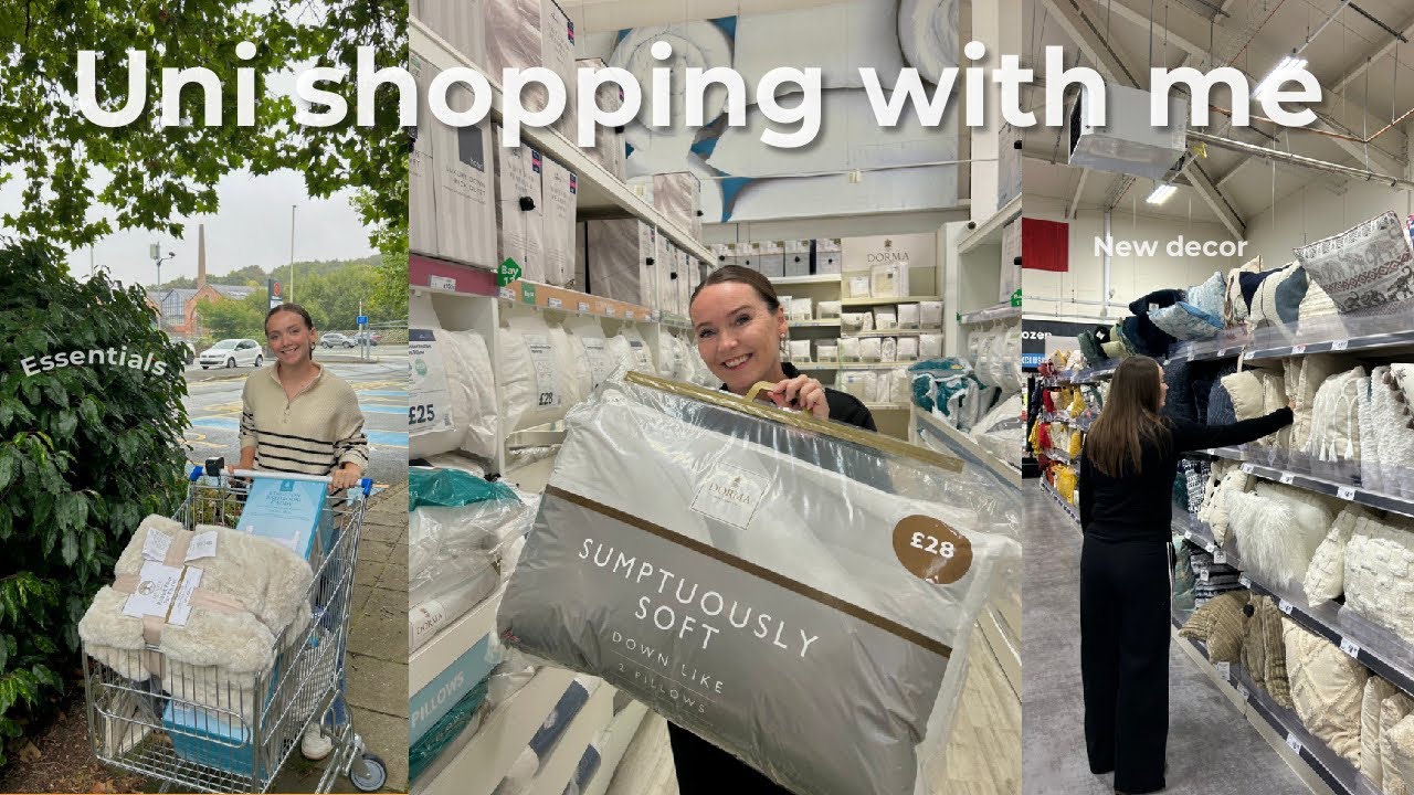 university shopping vlog | dorm room shopping, new iPad, cleaning products ect