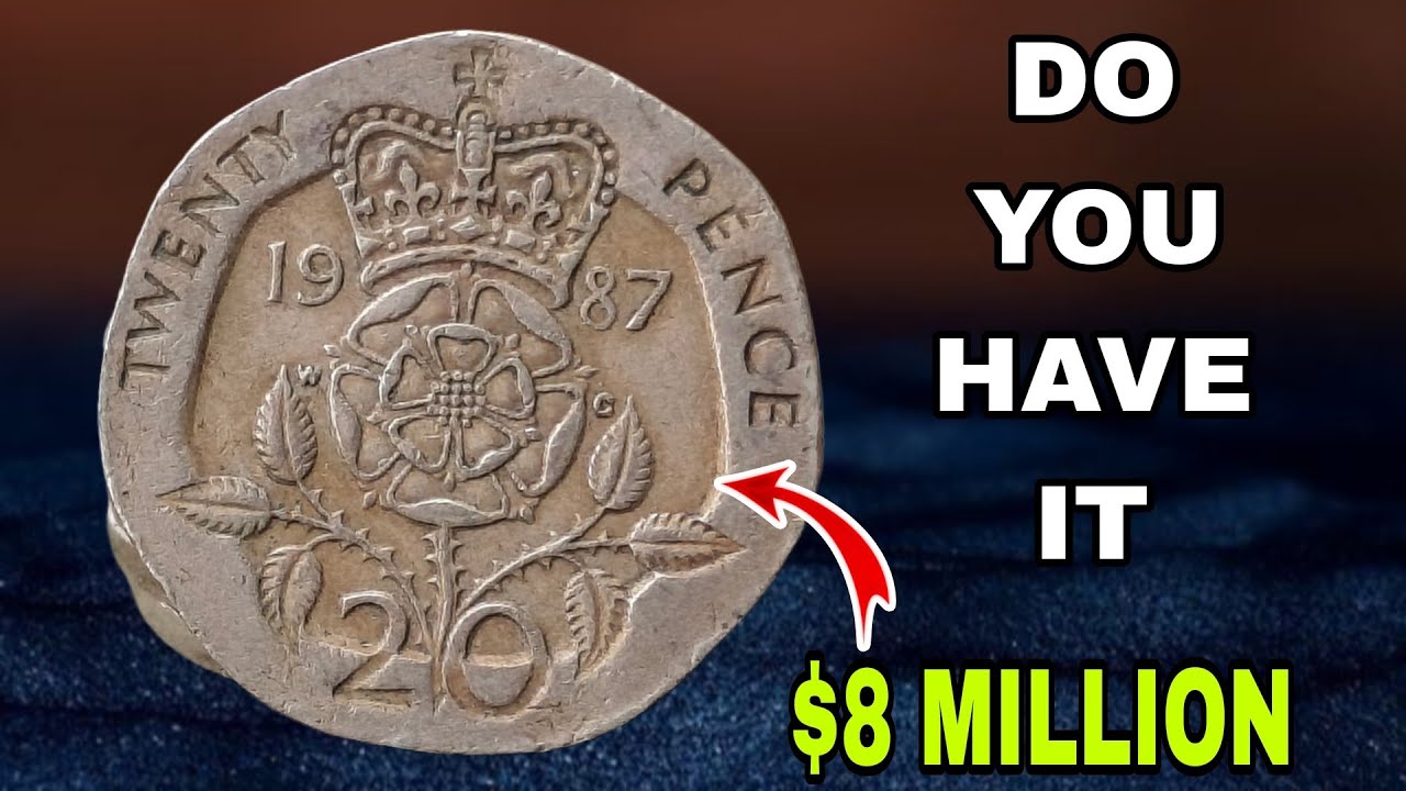 TOP 2 UK Twenty PENCE RARE Coins 1987 worth up to $500,000!UK 20 PENCE Coins worth money To Look For