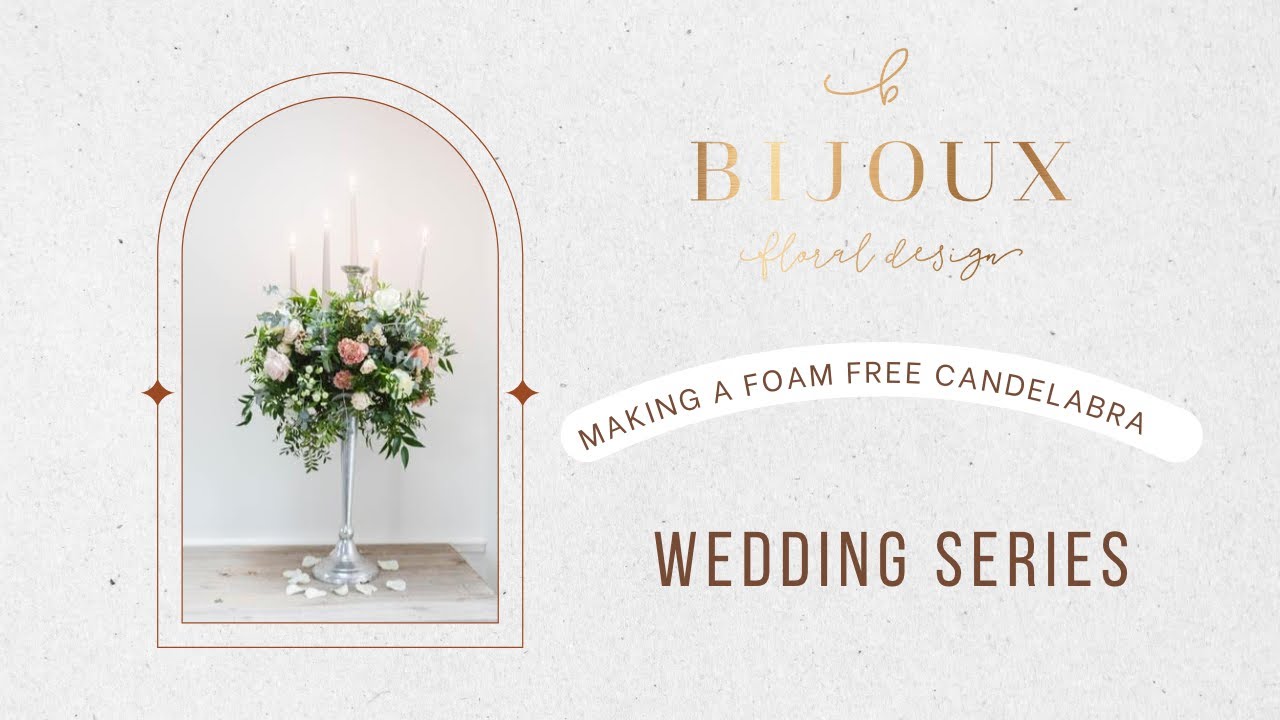 Making a foam free floral candelabra