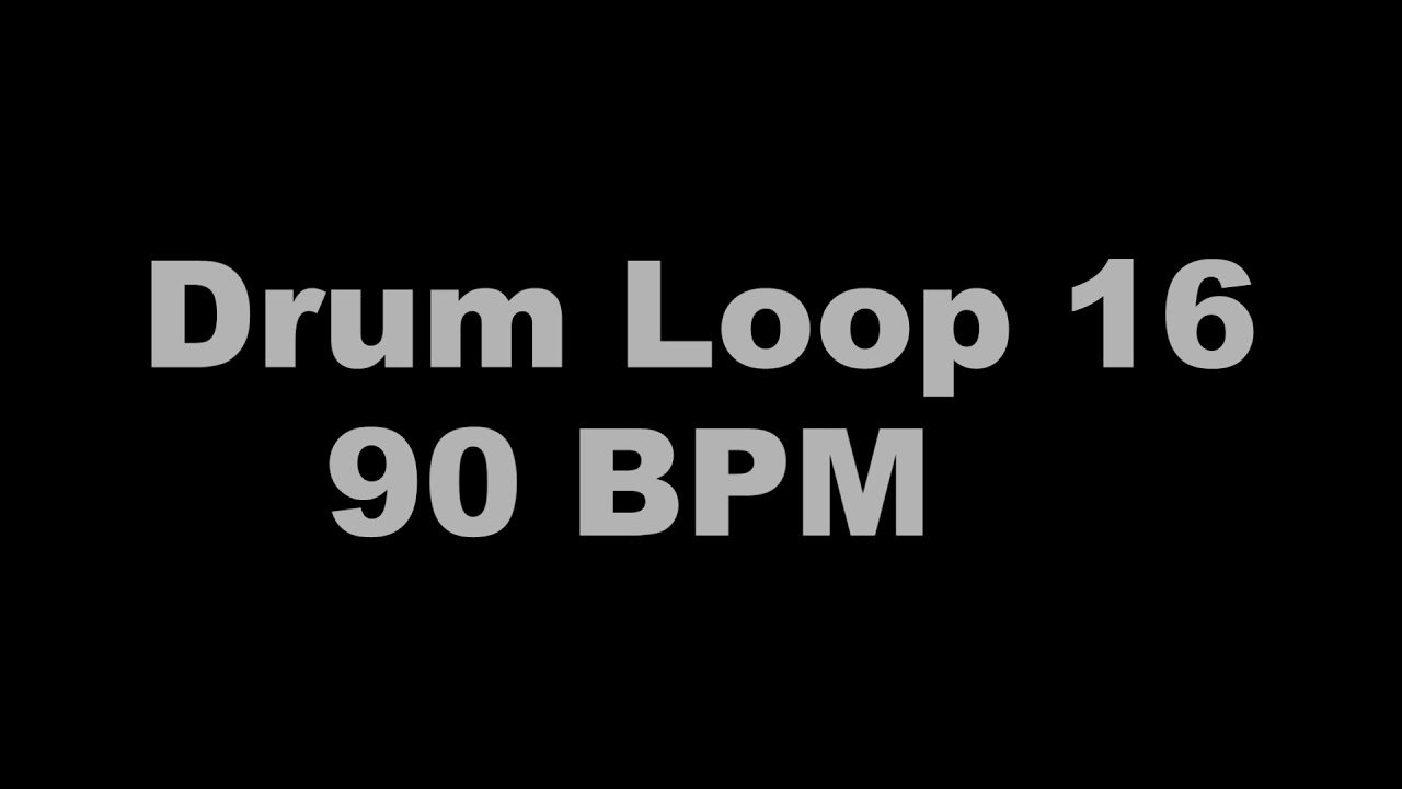 【Drum Loop 16】90 BPM　練習用ドラム音源
