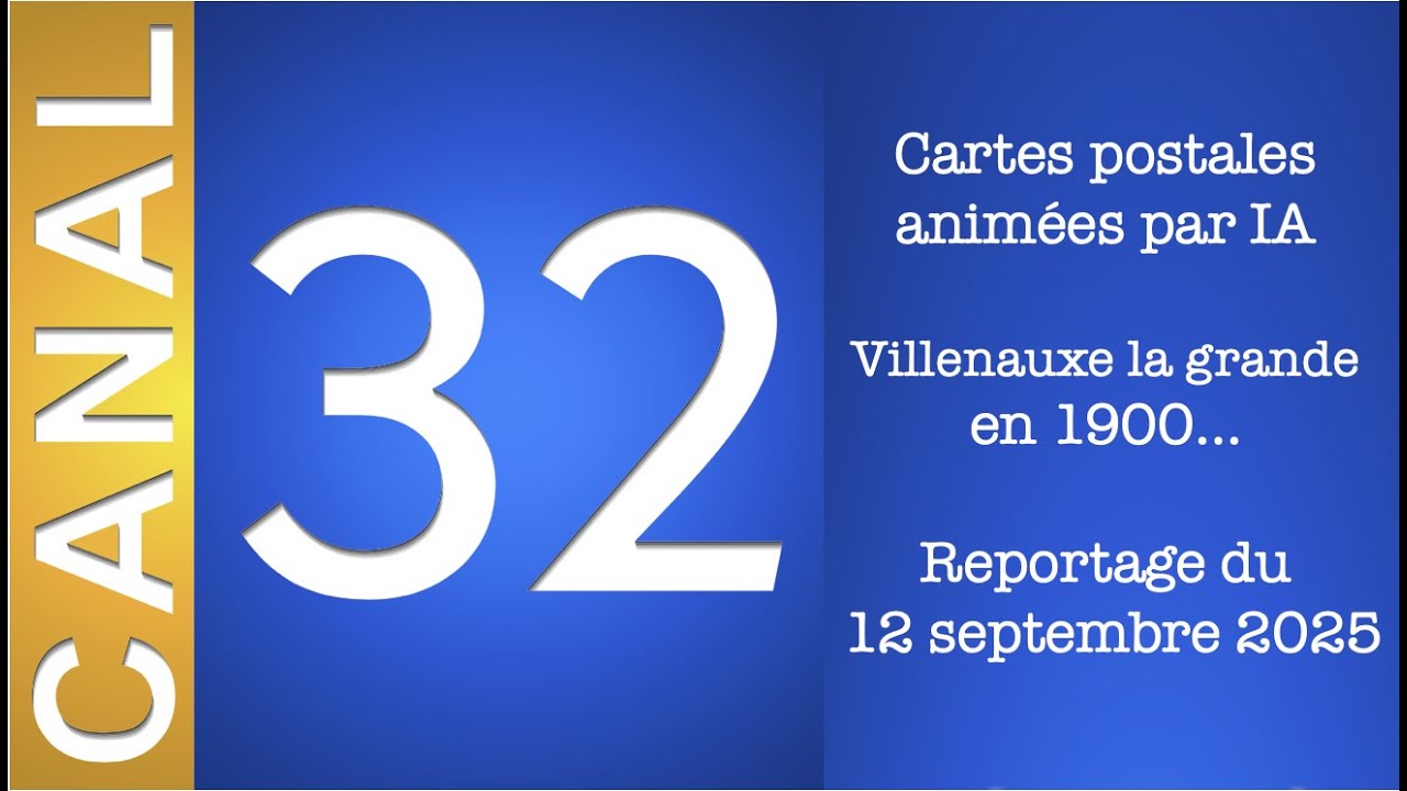 Reportage canal 32 cartes postales animées Villenauxe la Grande. Stéphane Mery