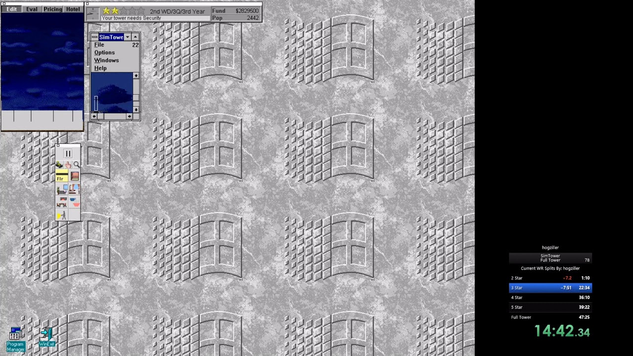 SimTower Tutorial Speed Running Guide Walkthrough for creating your Tower