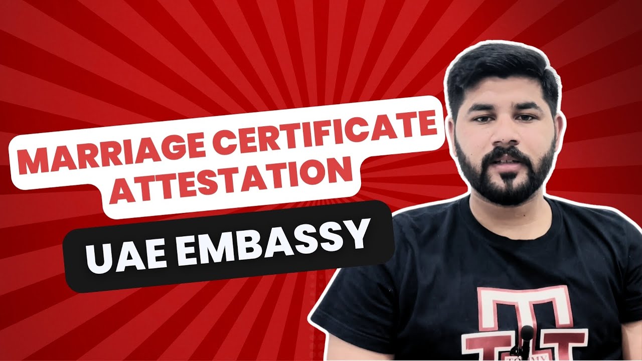 Marriage Certificate Attestation for UAE Embassy | Attestation Services Pakistan