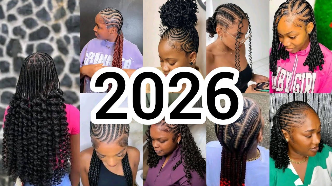 CUTE LATEST CORNROW BRAIDS HAIRSTYLES/GHANA WEAVING HAIRSTYLES/ STITCH BRAIDS HAIRSTYLES #viral