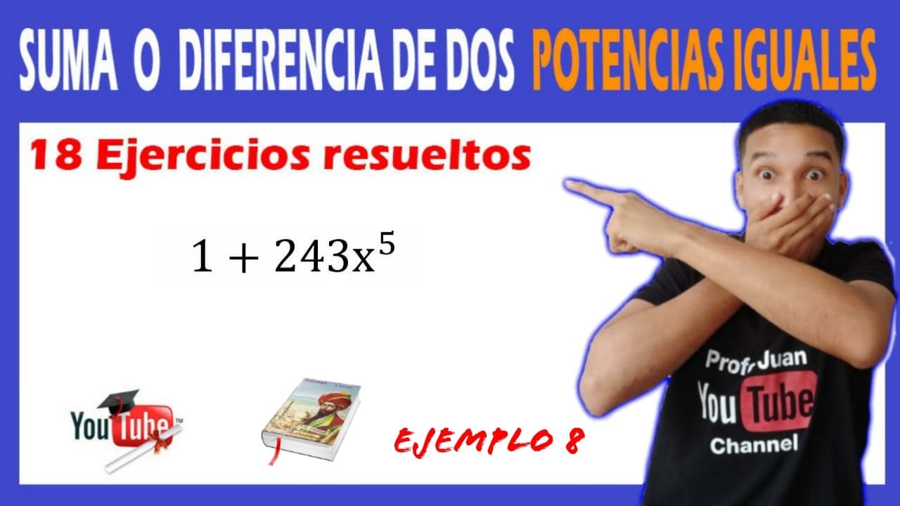 😍 👉Suma o Diferencia De Dos Potencias Iguales EJERCICIOS RESUELTOS ÁLGEBRA | Súper FÁCIL 🚀