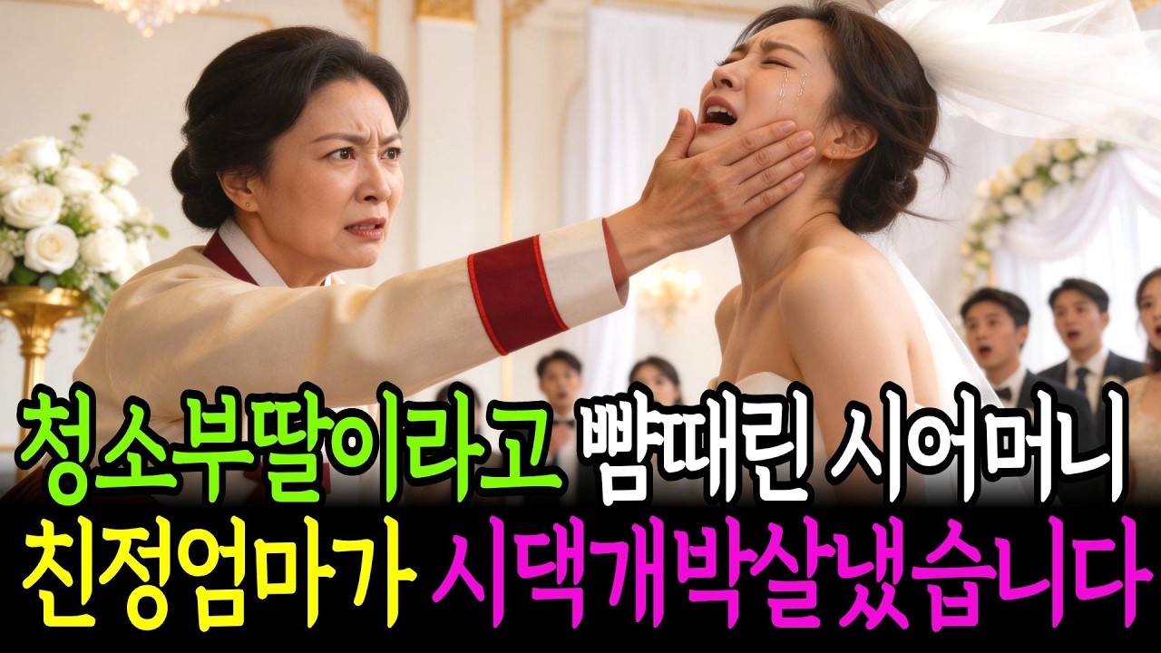 청소부딸이라고 결혼식에서 뺨때린 시모 친정엄마가 시댁박살냈습니다