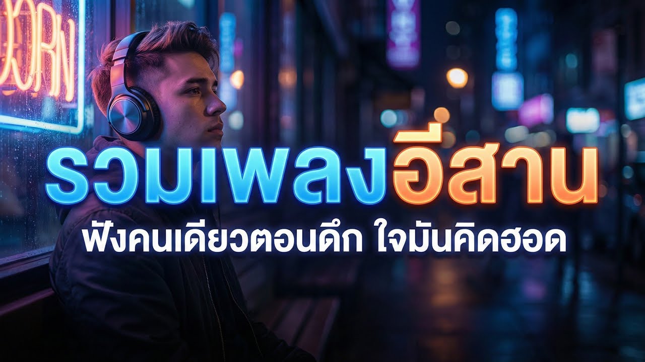 รวมเพลงอีสาน ฟังคนเดียวตอนดึก ใจมันคิดฮอด