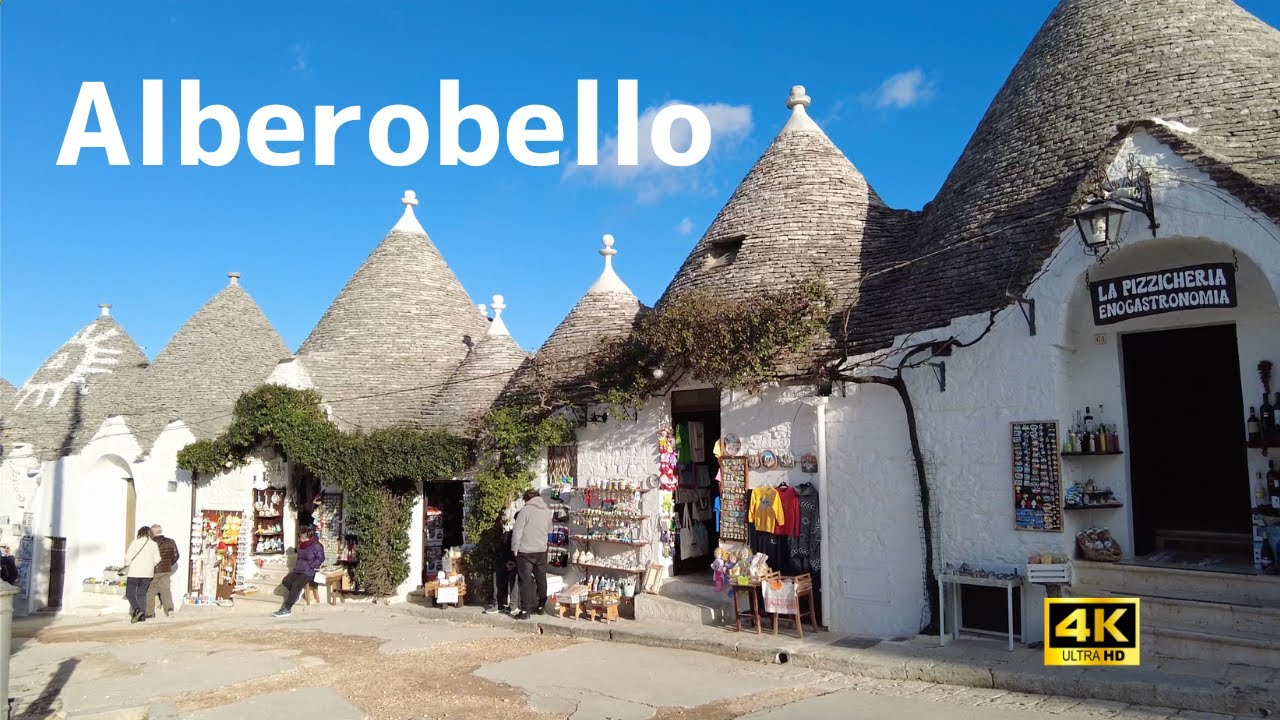 Alberobello, Italy Walking Tour - 4K