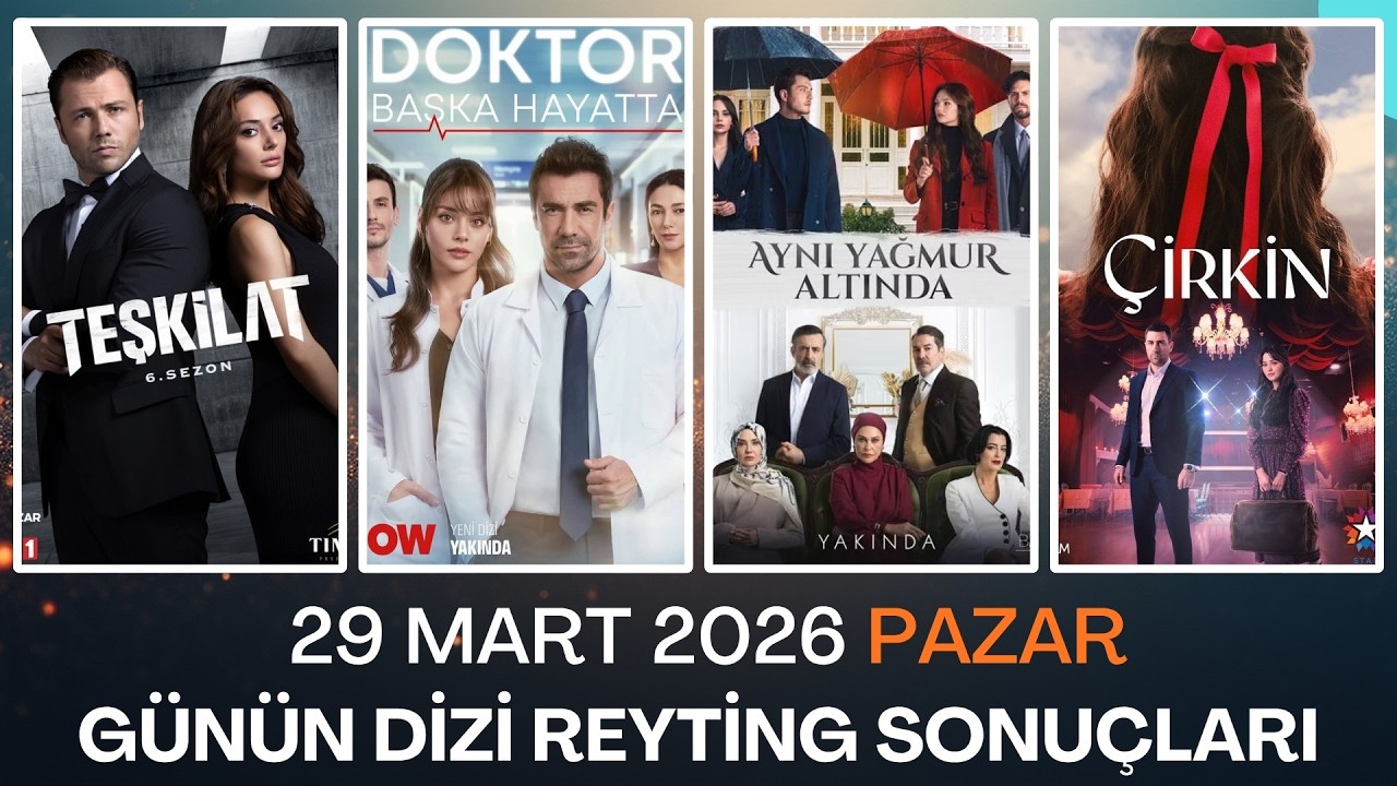 29 Mart 2026 G&uuml;n&uuml;n Dizi Reyting Sonu&ccedil;ları