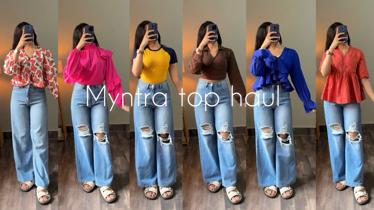 *HUGE* MYNTRA TOP HAUL😍|| *AFFORDABLE* & *TRENDY* Tops|| COLLEGE MUST HAVE TOPS 🎀