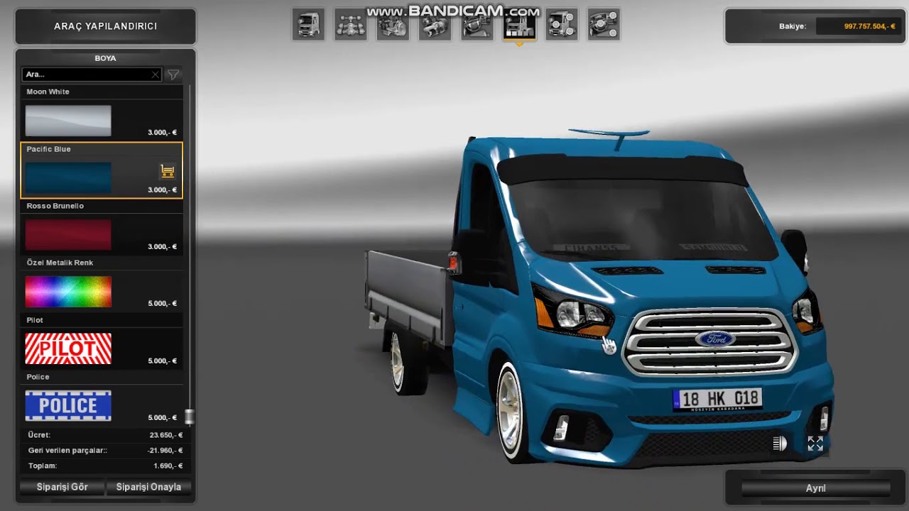ETS2 TRANSİT ÇEKİCİ MODU 1.27X  ÇOK ÇEKİCİSİN ;)