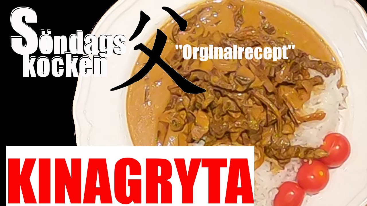 KINAGRYTA - EN GOD 80tals RÄTT NÄR DET ÄR SOM BÄST -  ORIGINALRECEPT FRÅN PAPPA