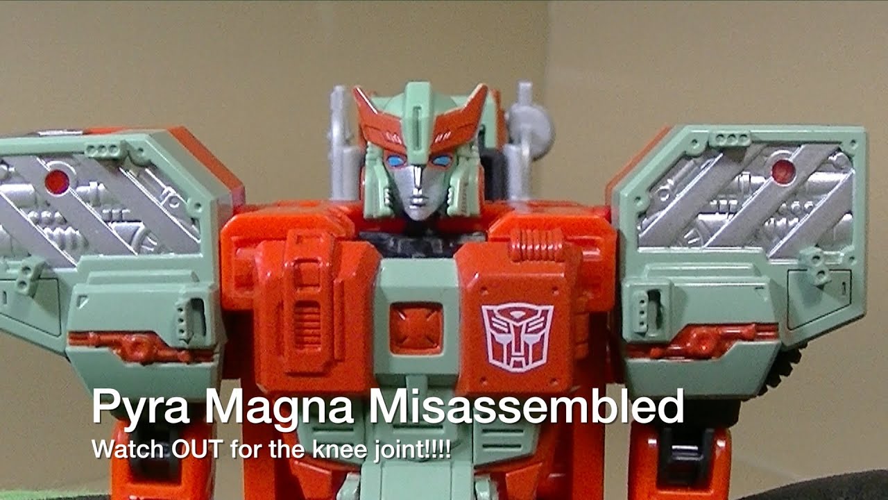 Transformers Victorion Pyra Magna Misassembled Knee