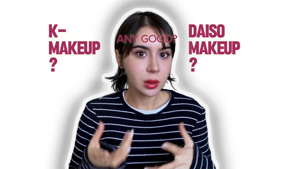 Full Face of K-beauty Products! Affordable/Daiso Makeup