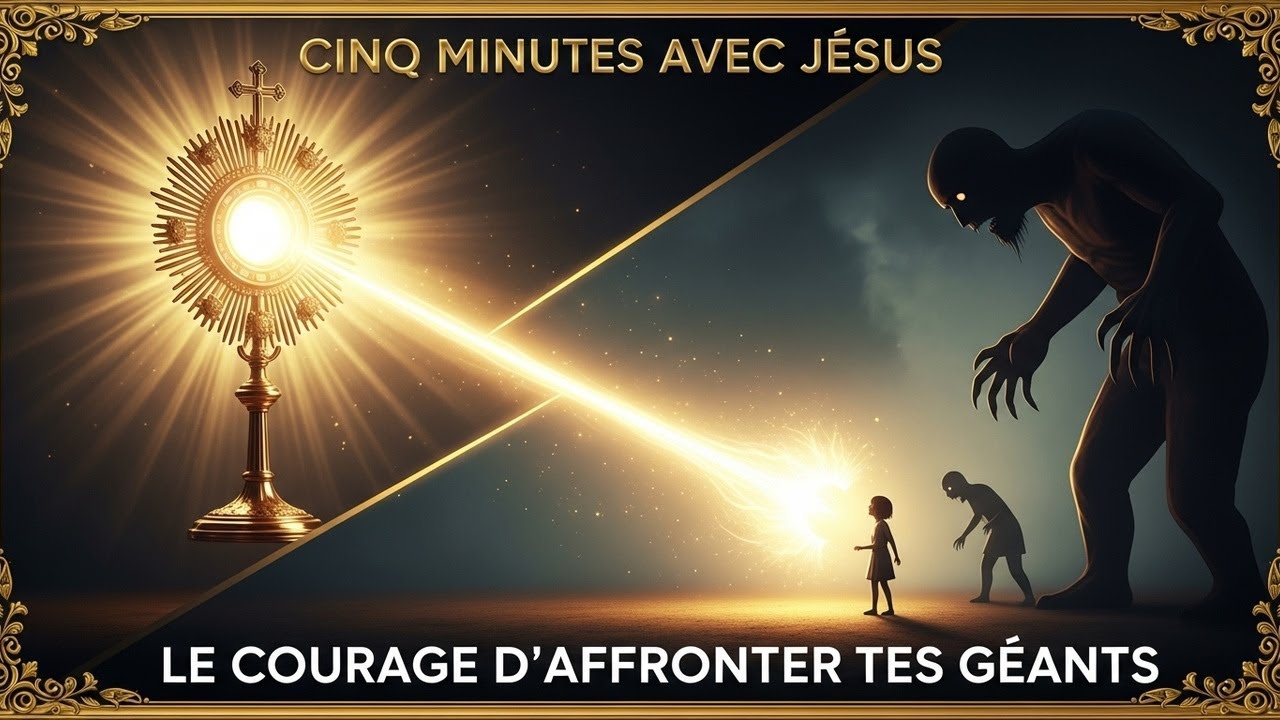 Cinq Minutes avec Jésus au Saint-Sacrement : Le Courage d'Affronter tes Géants