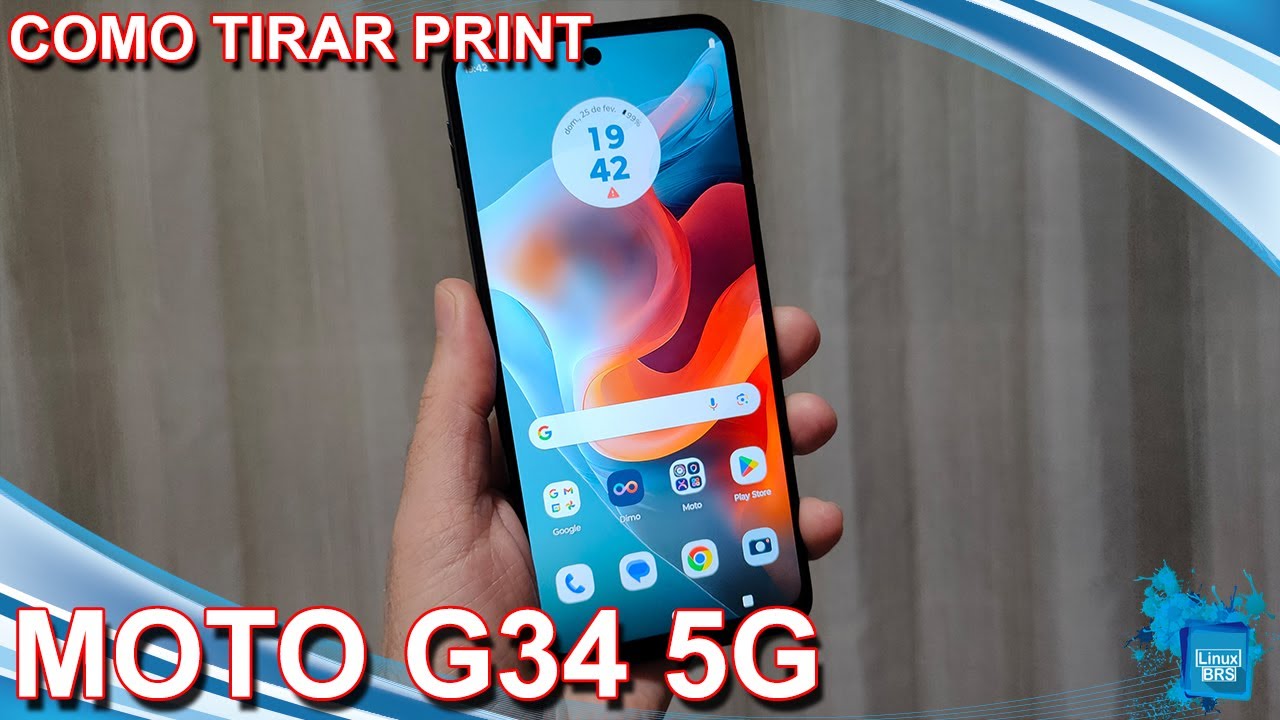 Motorola Moto G34 5G - Como tirar print ou capturar tela - Rápido e fácil