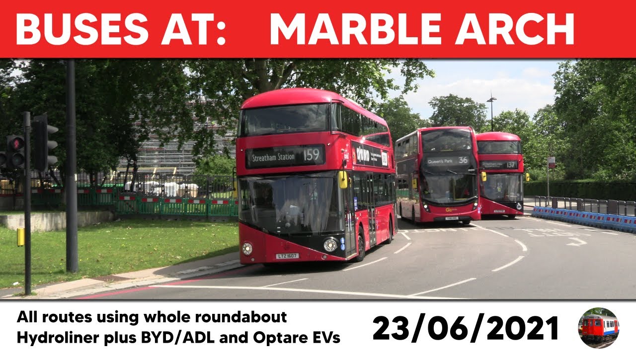 London buses at Marble Arch 23/06/2021