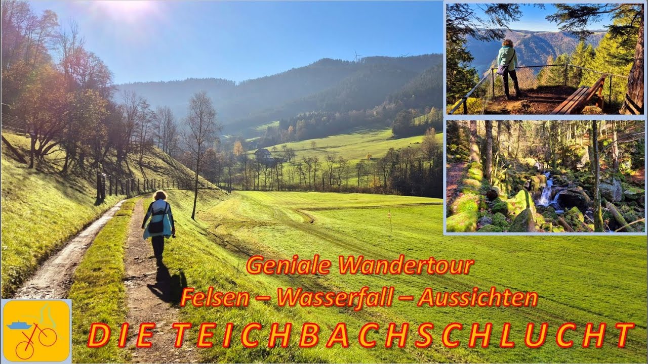 Geniale Wandertour - Felsen - Wasserfall - Aussichten - Durch die Teich(bach)schlucht