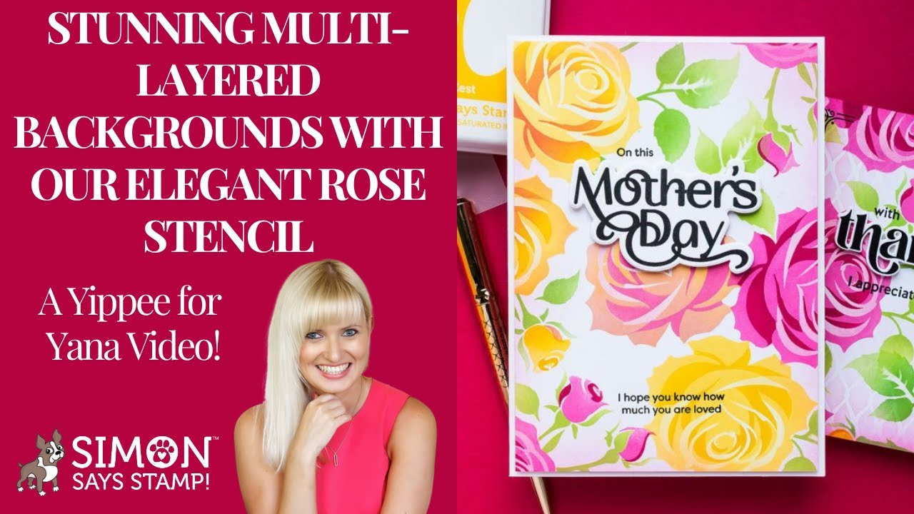 Stunning Multi-Layered Backgrounds with Our Elegant Rose Stencil