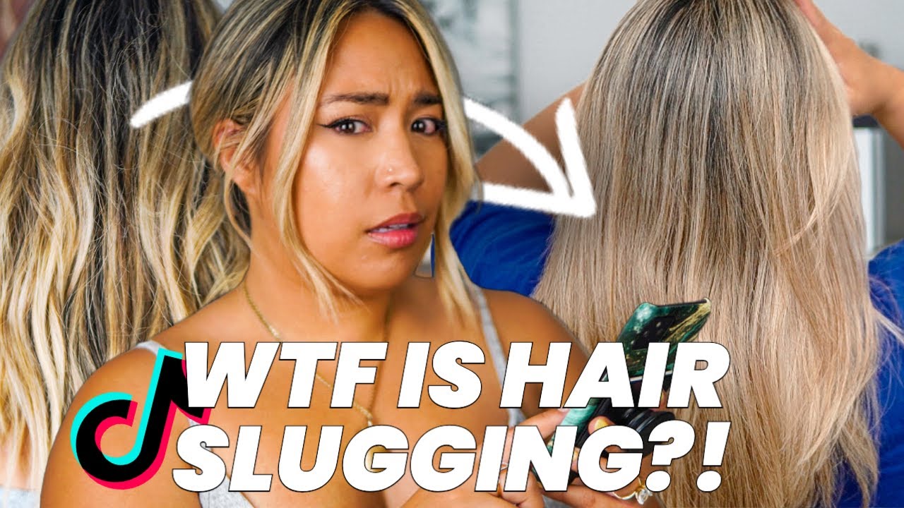 I TRIED THE VIRAL TIKTOK HAIR OIL & SOCK HACK FOR A WEEK | Hair Slugging Review + Before & After