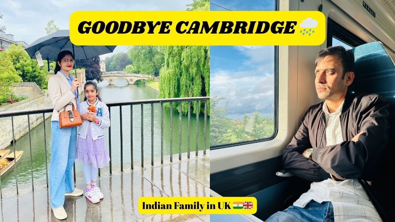 Our Last Day in CAMBRIDGE 🌧️ | Inside University Life & Journey Back to LONDON 🇬🇧