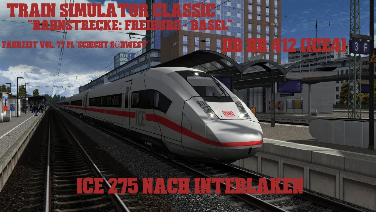 TCS/ Bahnstrecke: Freiburg-Basel/ ICE 275 nach Interlaken (DB BR 412 ICE4)/ Jenco/ PC/ DE