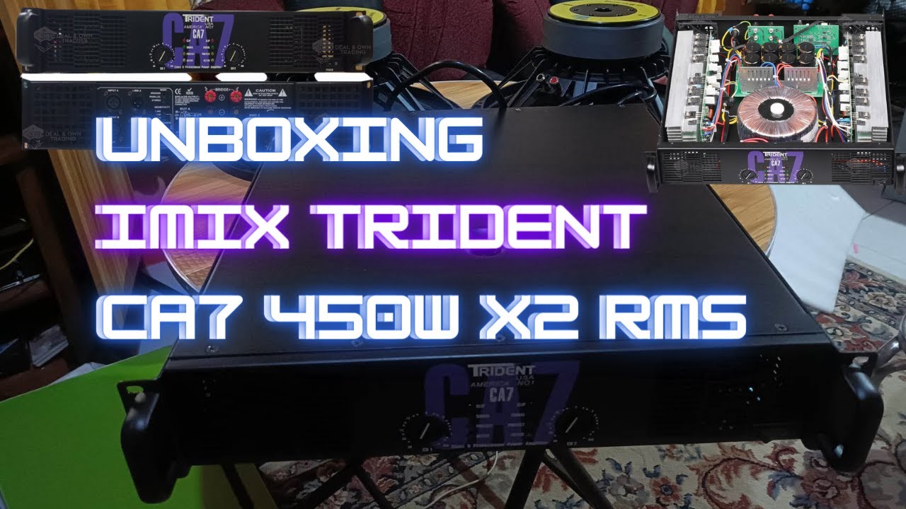 Unboxing Imix Trident CA7 Power Amplifier 450Watts X2 RMS
