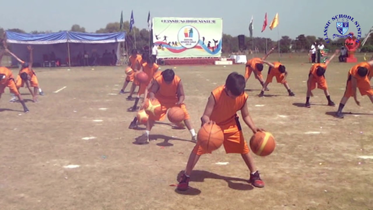 Ball Dribling Perfomance, 9th Annual Sports Gala of Classic School System, Boys Campus, 2018