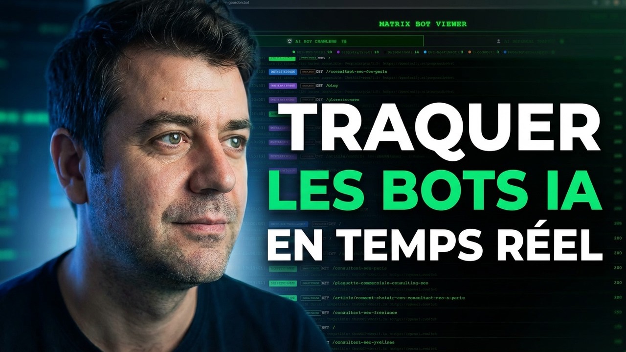 Analyse de logs en temps réel des robots des moteurs IA pour mon GEO