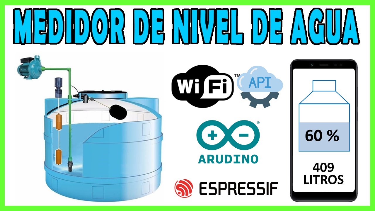 Como hacer un medidor de nivel de agua para cisternas y tinacos WIFI #diy #esp32 #arduino