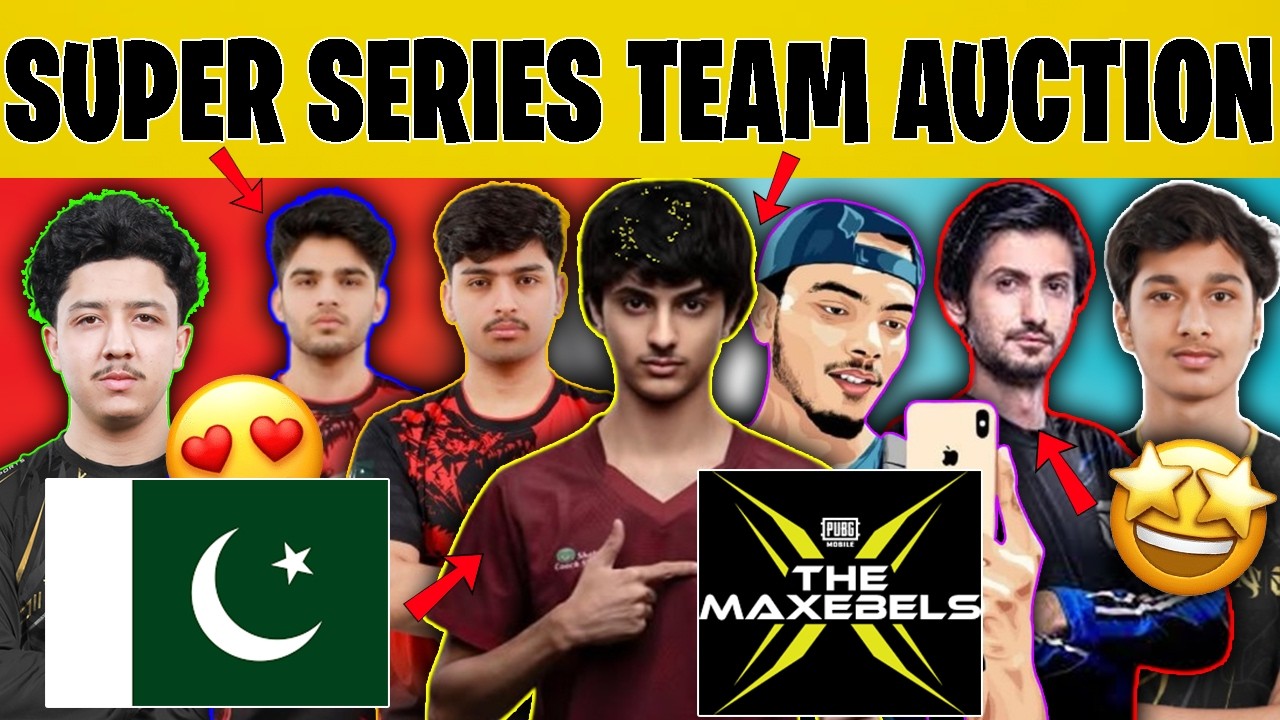 PUBG MOBILE SUPER SERIES | TEAMS AUCTION | MAXEBELS ESPORTS 2026 PART (1)