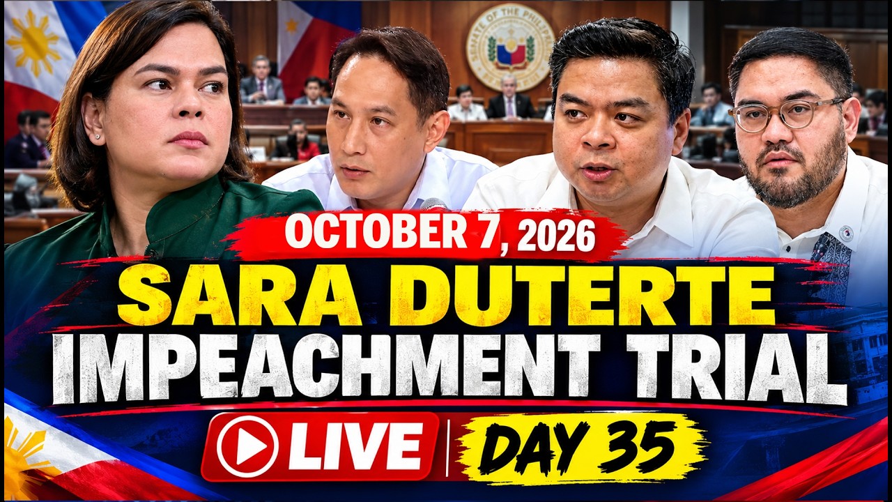 Philippines Senate LIVE:VP Sara Duterte Impeachment Trial LIVE Day 35: Financial Records Under Probe