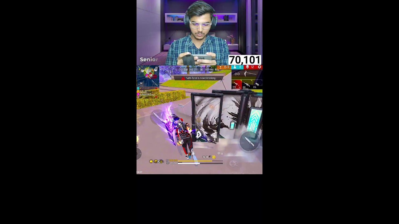 🔴 LIVE | Top 1 Grandmaster Push 🔥 | Free Fire Shorts Live #shorts  #shortslive &nbsp;#freefire