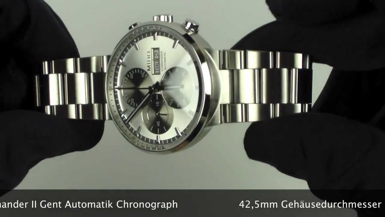 Mido Commander II Gent Automatik Chronograph M014.414.11.031.09 www.olfert-co.de