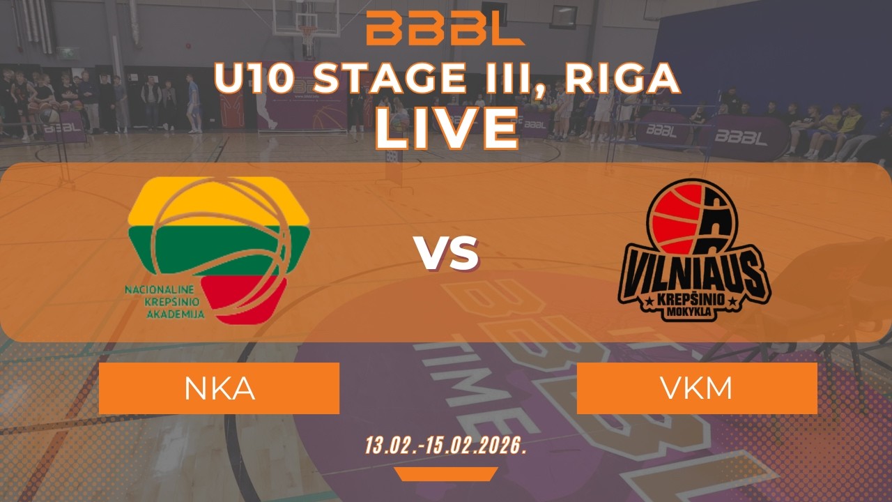 NKA Industris-2 2016 vs Vilniaus krepšinio mokykla 2016 | BBBL U10 | Stage III