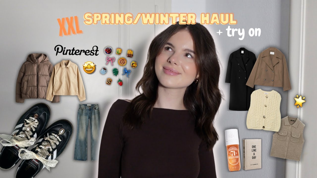 XXL SPRING & WINTER TRY ON HAUL 🌟H&M, Zara, Pull&Bear, Zalando, Amazon… | minimalromi
