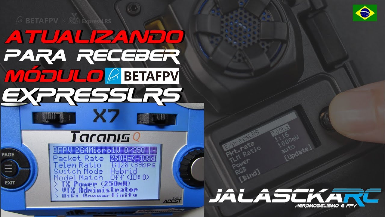 Atualizando e Configurando Radio Taranis QX7 Para Receber Módulo ExpressLRS BetaFPV 1W