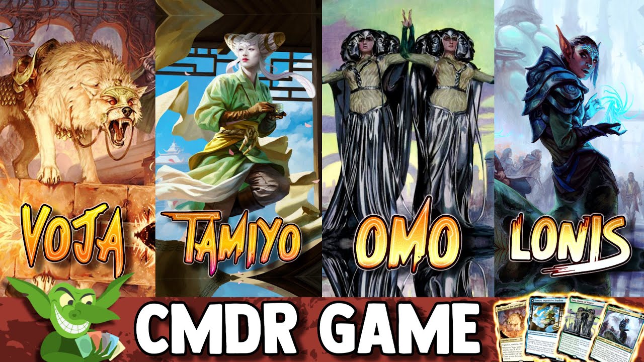 Voja vs Tamiyo vs Omo vs Lonis EDH / CMDR game play for Magic: The Gathering