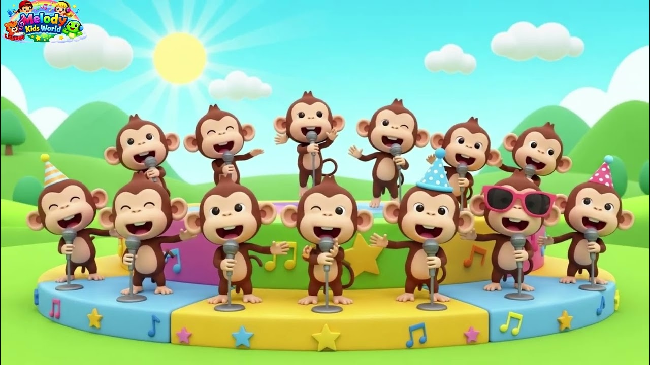 10 Little Monkey