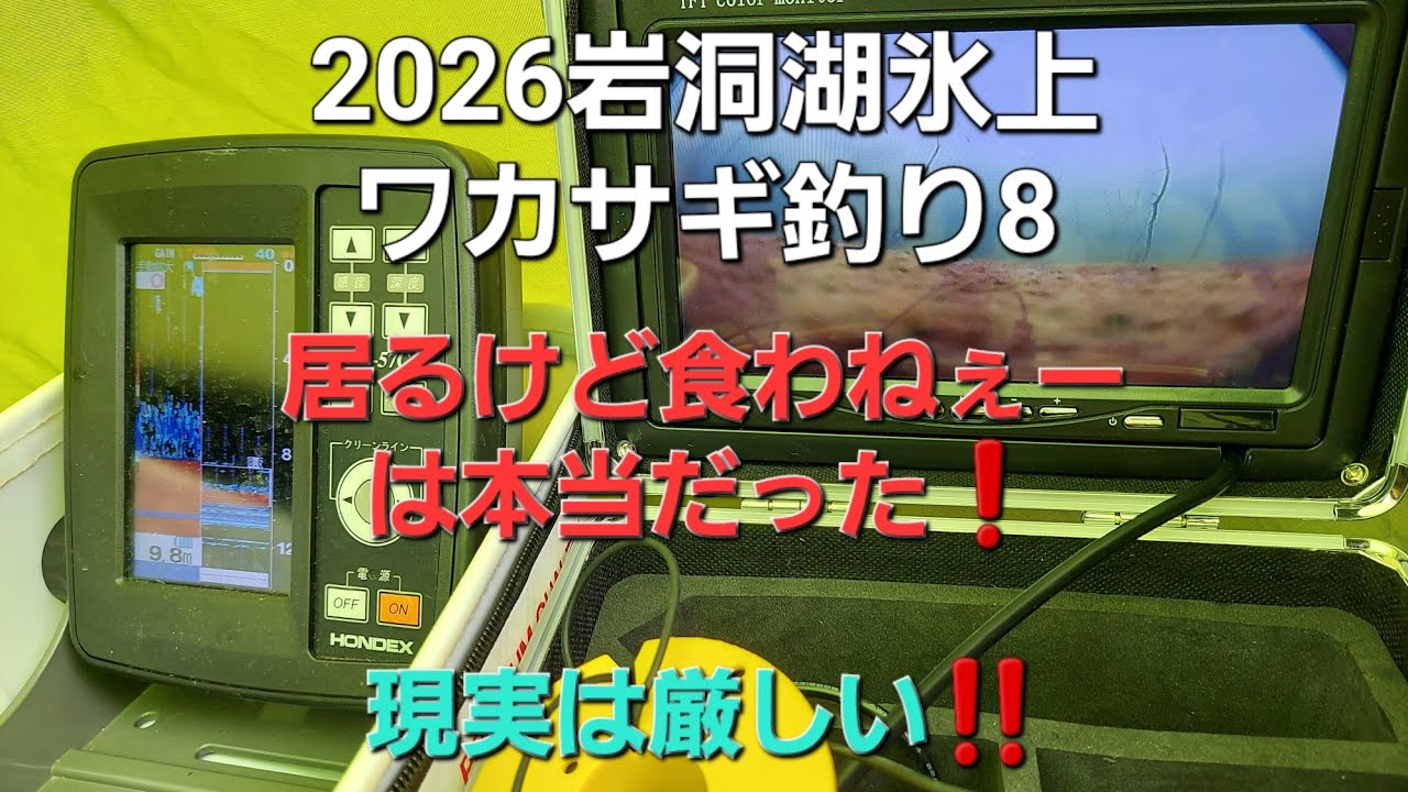 2026岩洞湖氷上ワカサギ釣り8
