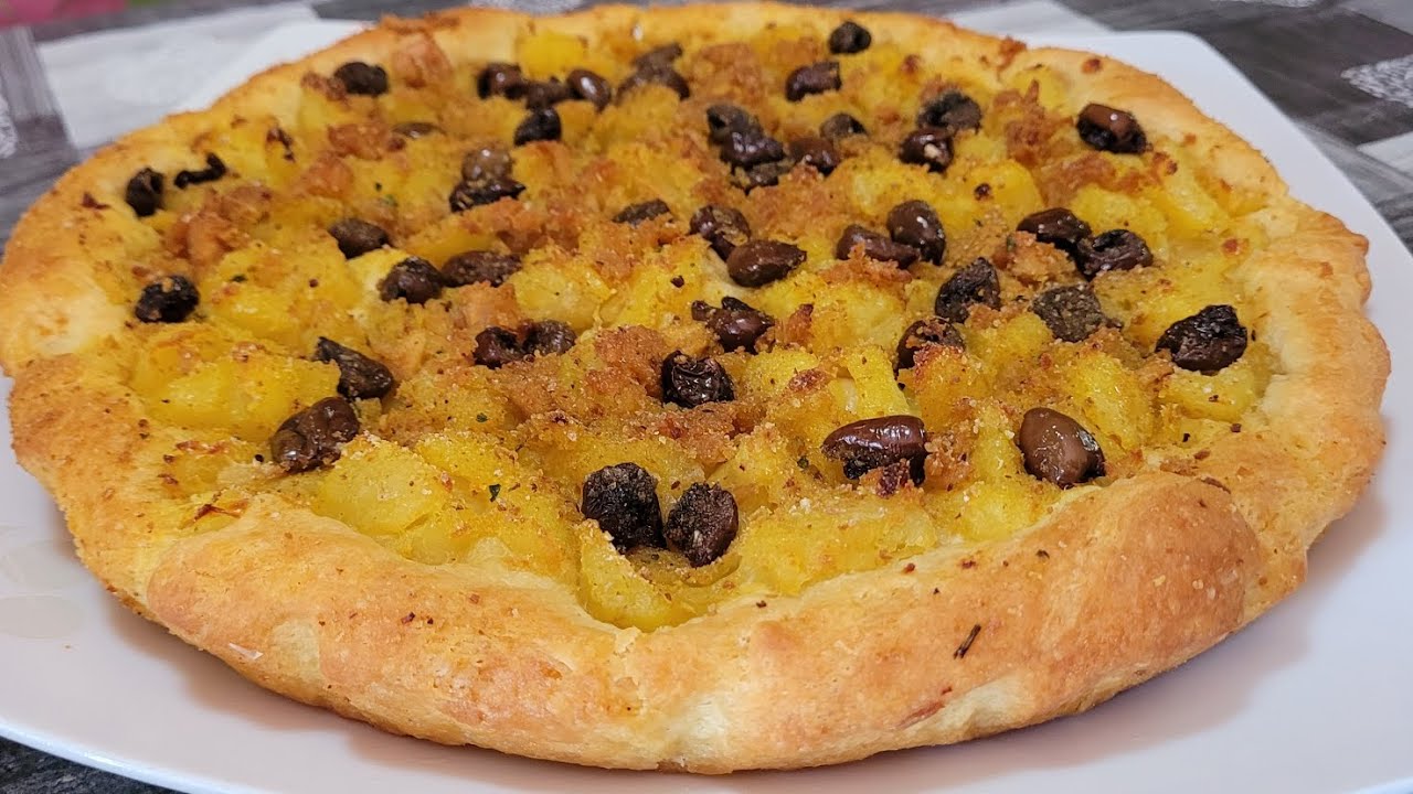 FOCACCIA CON PATATE TONNO OLIVE - LA CUCINA DI GILDA